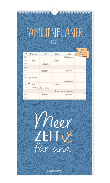 Familienplaner 2024 "Meer Zeit für uns"